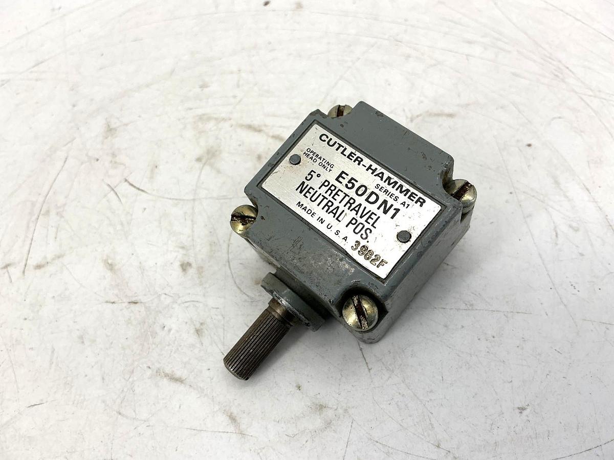 Used Cutler-Hammer E50DN1 Ser A1 Limit Switch Head Neutral Position Side Rotary