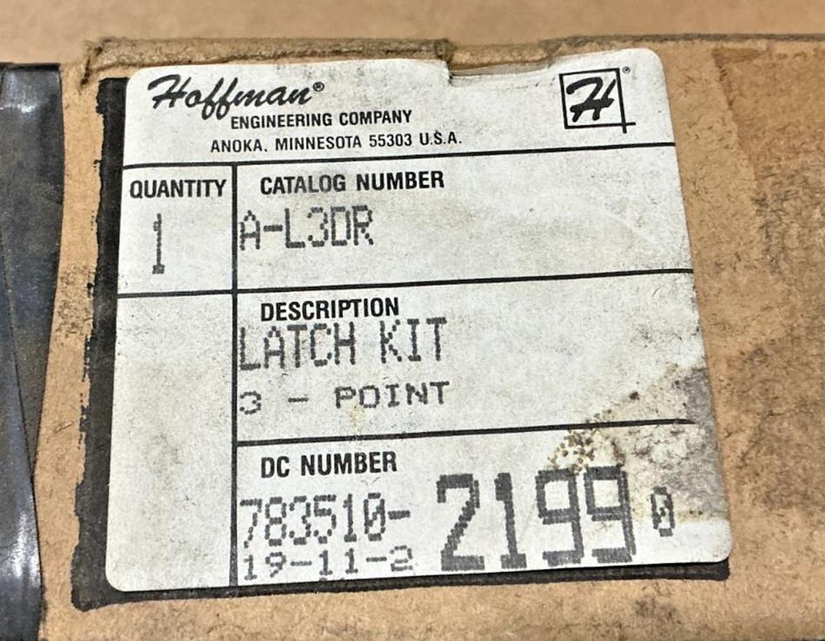 New Hoffman A-L3DR Latch Kit 3-Point 21990 - Missing Parts See Photos