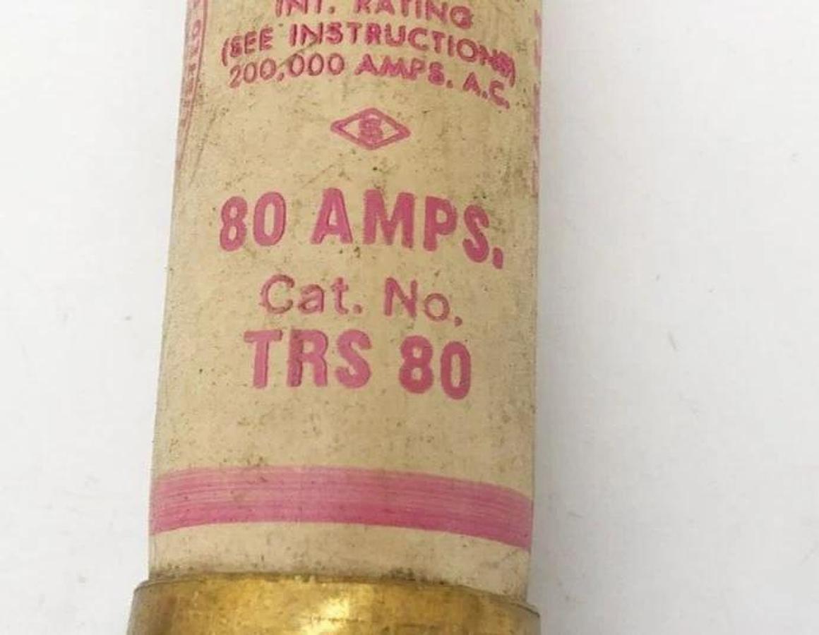 Used Lot of 3 Shawmut TRS80 Time Delay Fuses 80A 600VAC Class K5