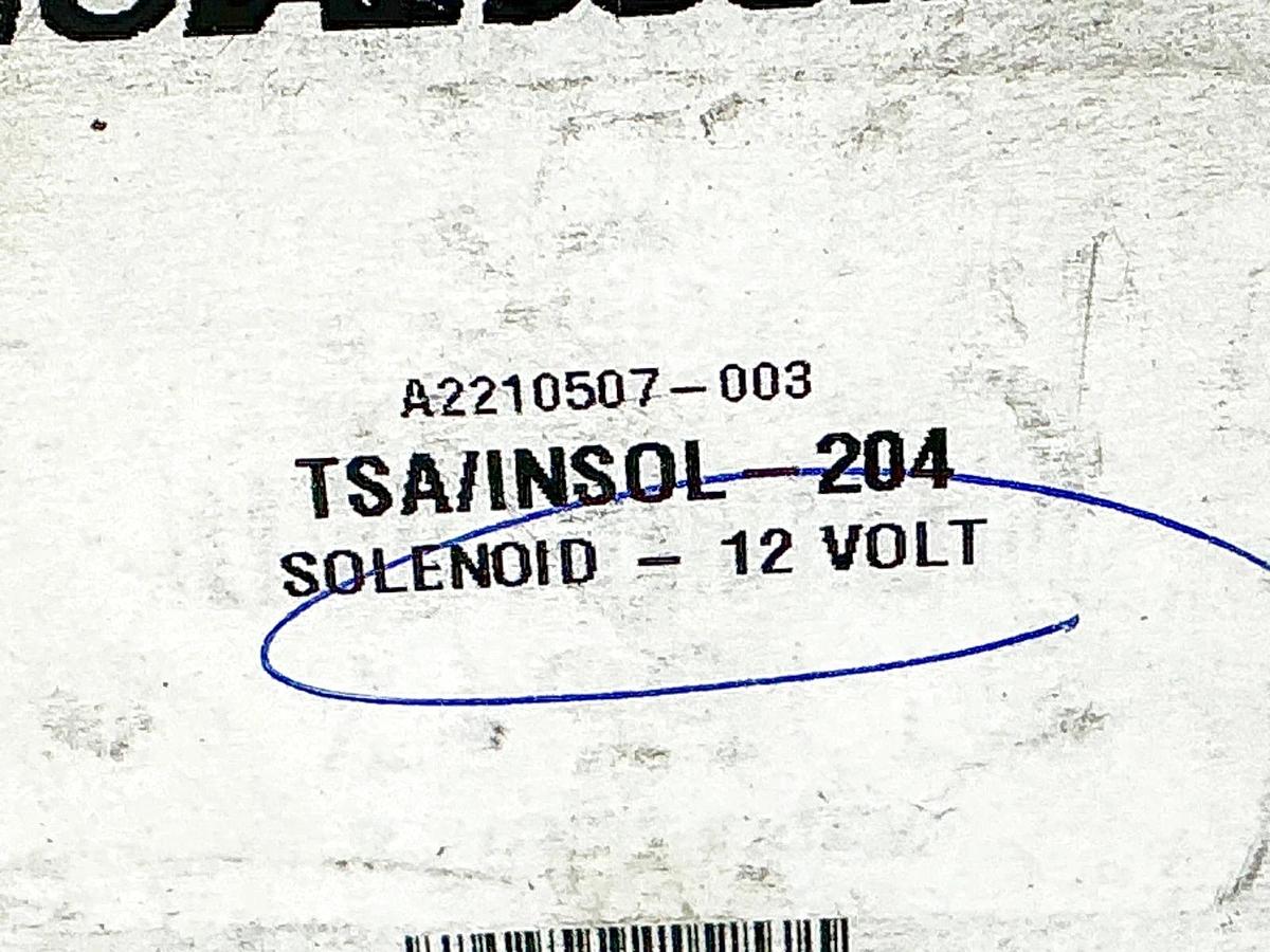 New Total Source TSA/INSOL-204 Solenoid Terminal 12V