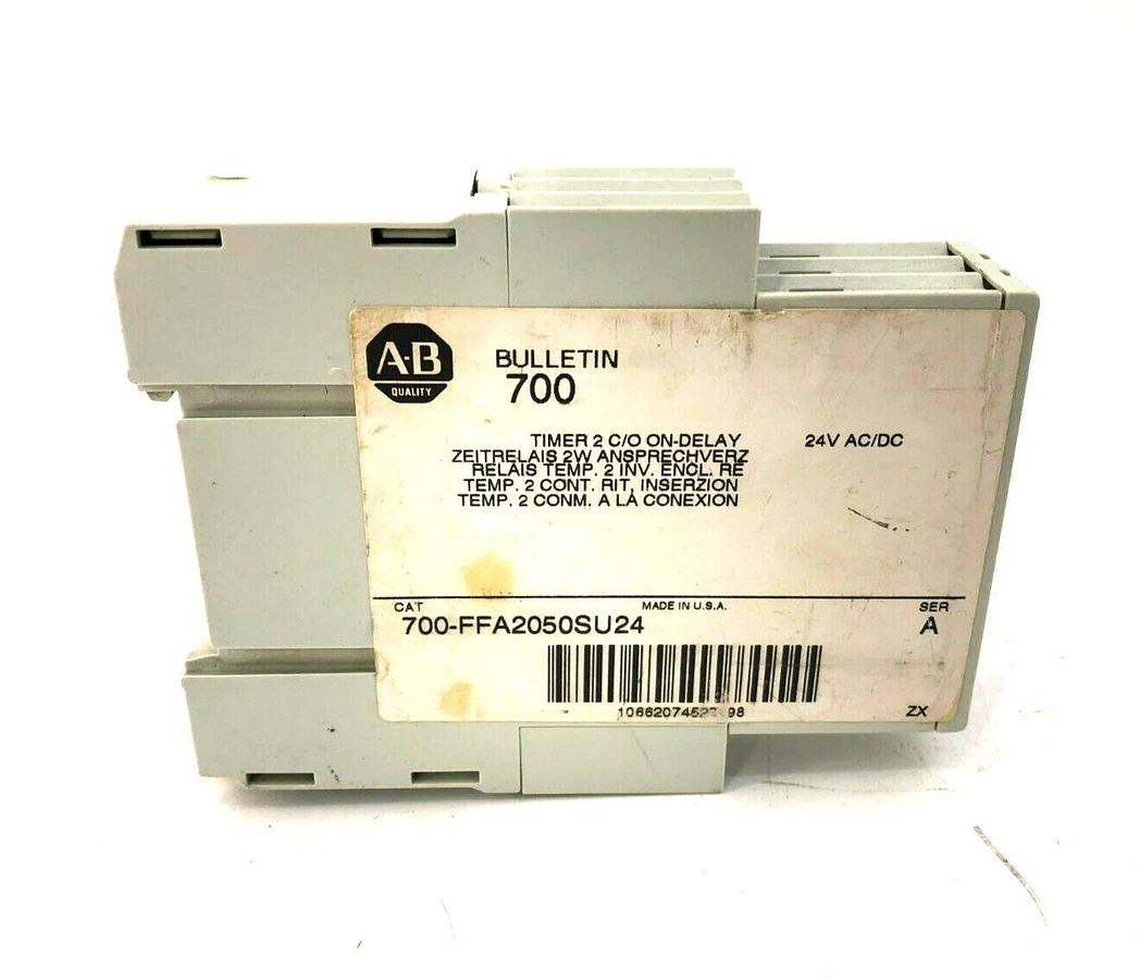 New Allen Bradley 700-FFA2050SU24 Ser. A Timer On-Delay Relay 700-FF101J2U24