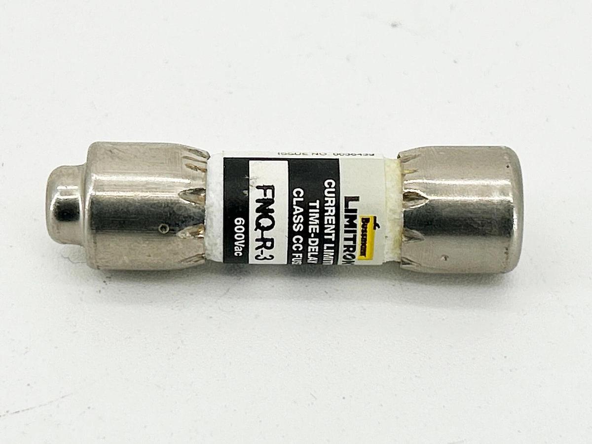 New Lot of 5 Bussmann FNQ-R-3 Time Delay Fuse 3A 600V