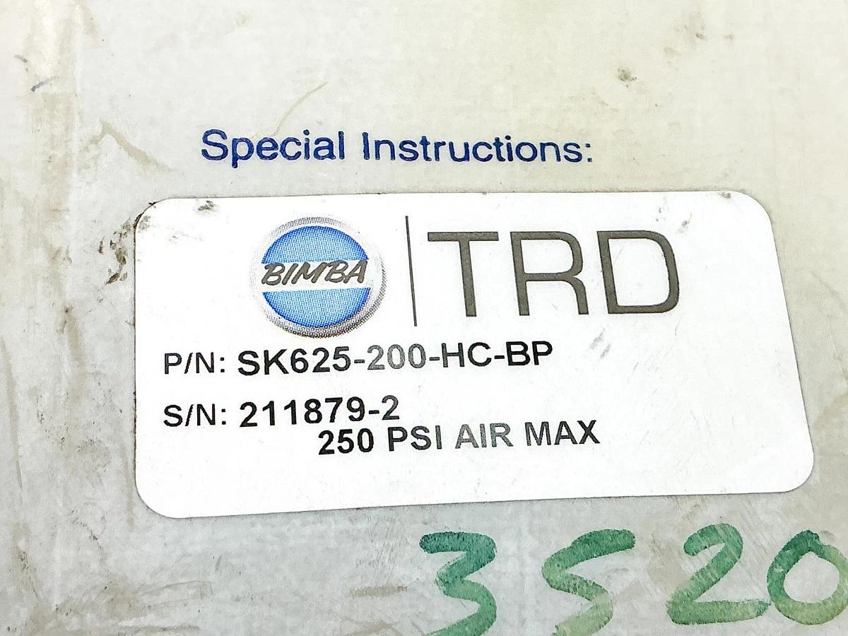 New Bimba SK625-200-HC-BP Pneumatic Valve Rebuild Kit 250PSI