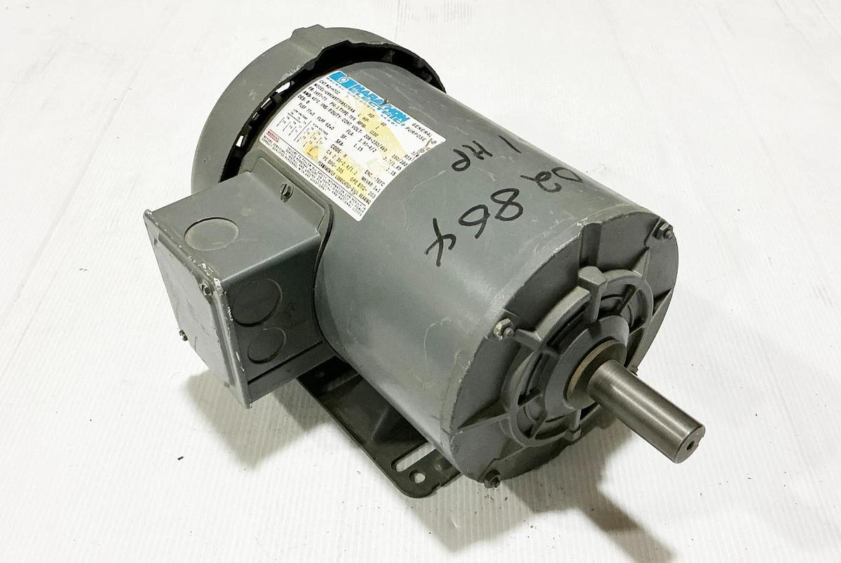 Used Marathon Electric NO-H702 1HP 460V 3PH 1150RPM Model UVK145TTFR5376AA