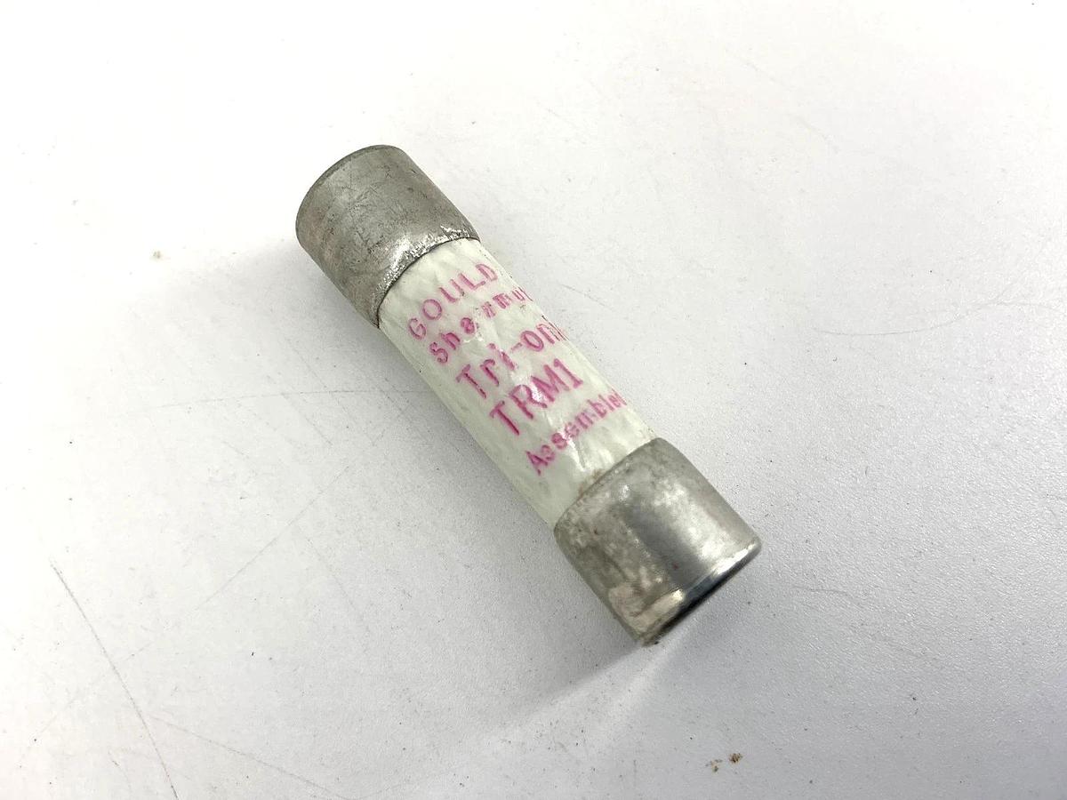 Used Lot of 2 Gould Shawmut TRM1 Tri-Onic Time-Delay Fuse 1A 250VAC