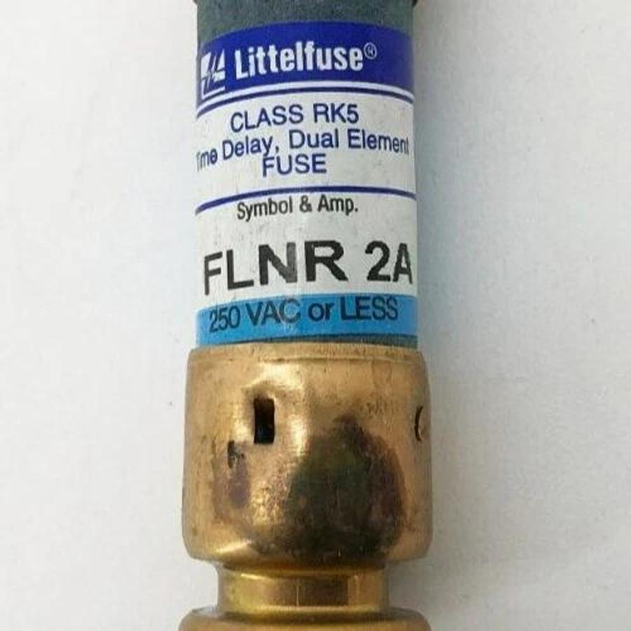 Lot of 5 New Littelfuse FLNR 2A Time Delay Fuses 250VAC 2A