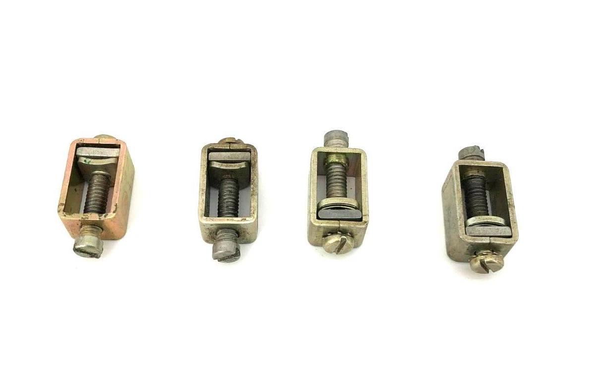 Lot of 4 New Westinghouse 14-1/0 Terminal Lugs, CU AL