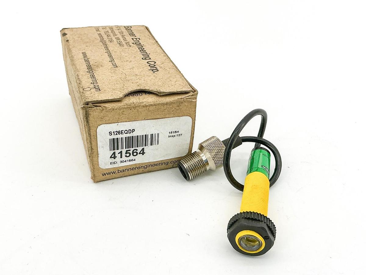 New Banner Engineering S126EQDP Photoelectric Sensor 10-30VDC 41564