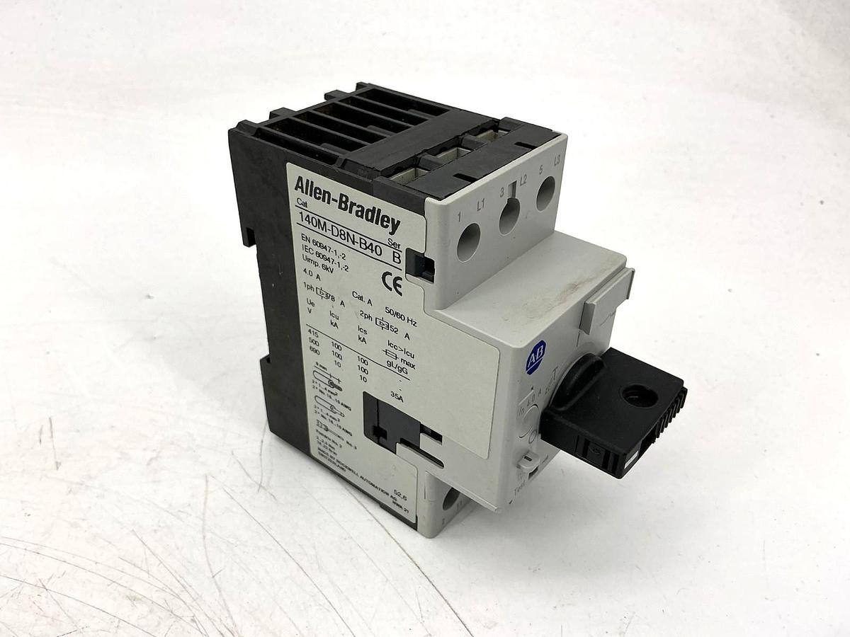 New Allen Bradley 140M-D8N-B40 Ser B Motor Circuit Protector 35A 690V - No Box