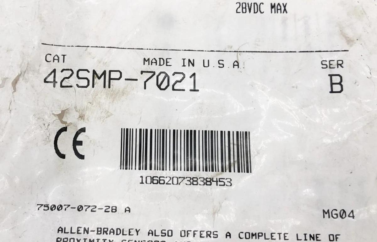 New Allen Bradley 42SMP-7021 Ser. B Photoswitch Fixed Focus 11-28VDC
