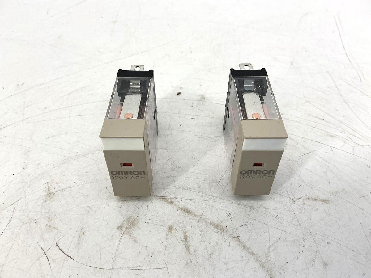 Lot of 2 New OMRON G2R-1-S AC120(S) Relay 1-Pole 5Pin 10A 120VAC Coil G2R-1-S(S)