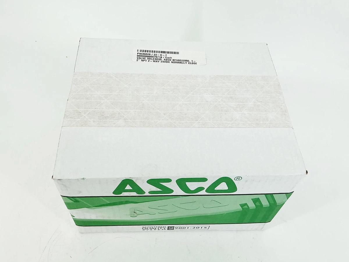 Used New Asco 8210G022MO 24VDC Solenoid Valve - Sealed Box