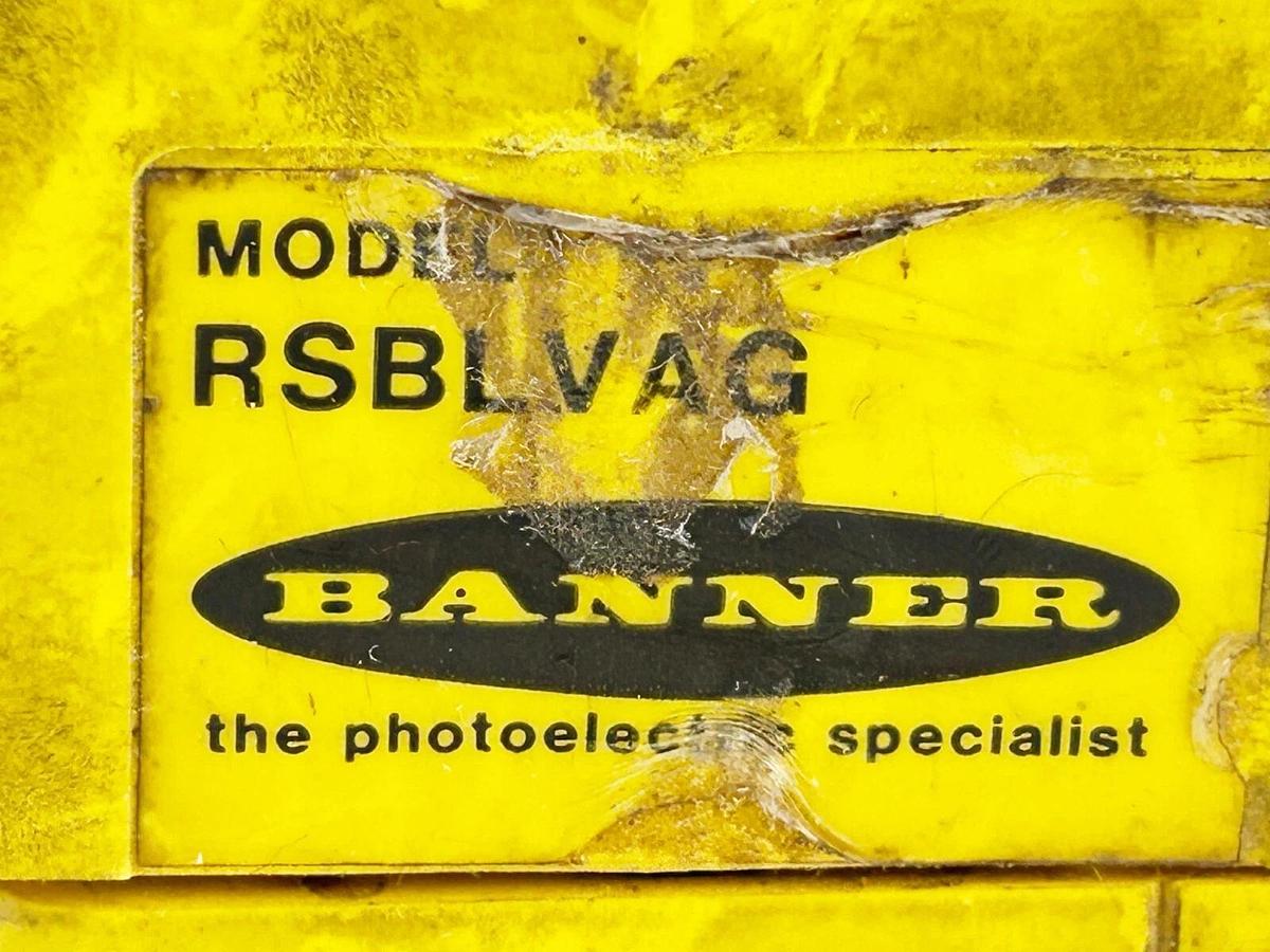 Used Banner Engineering RSBLVAG Photoelectric Sensor Head Maxi-Beam 4.5M Range 25812