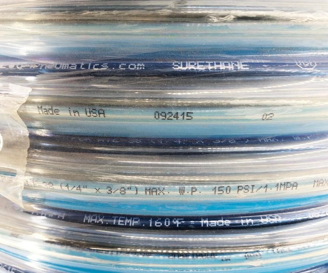 New 4EHZ5 Surethane Tubing Straight 3/8"OD 50FT.  Roll 4MP-38-B