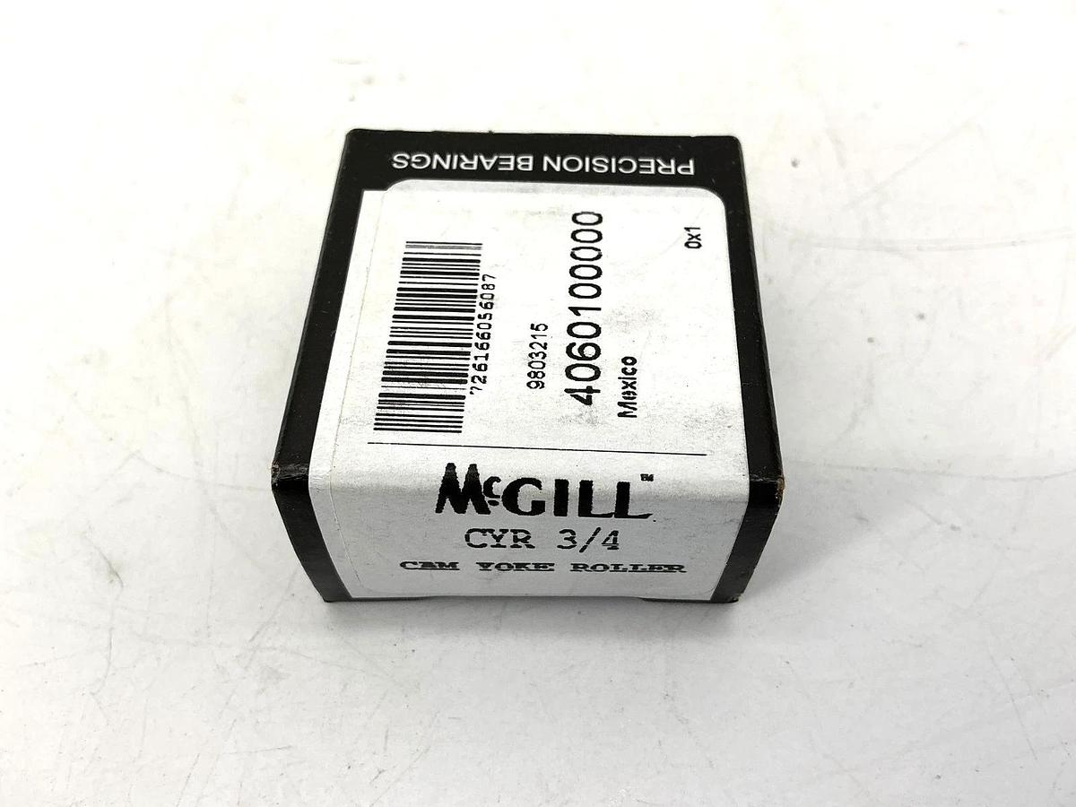 Lot of 3 New McGill CYR-3/4 Cam Yoke Roller Bearing D:0.75" B:0.25" W:0.5"
