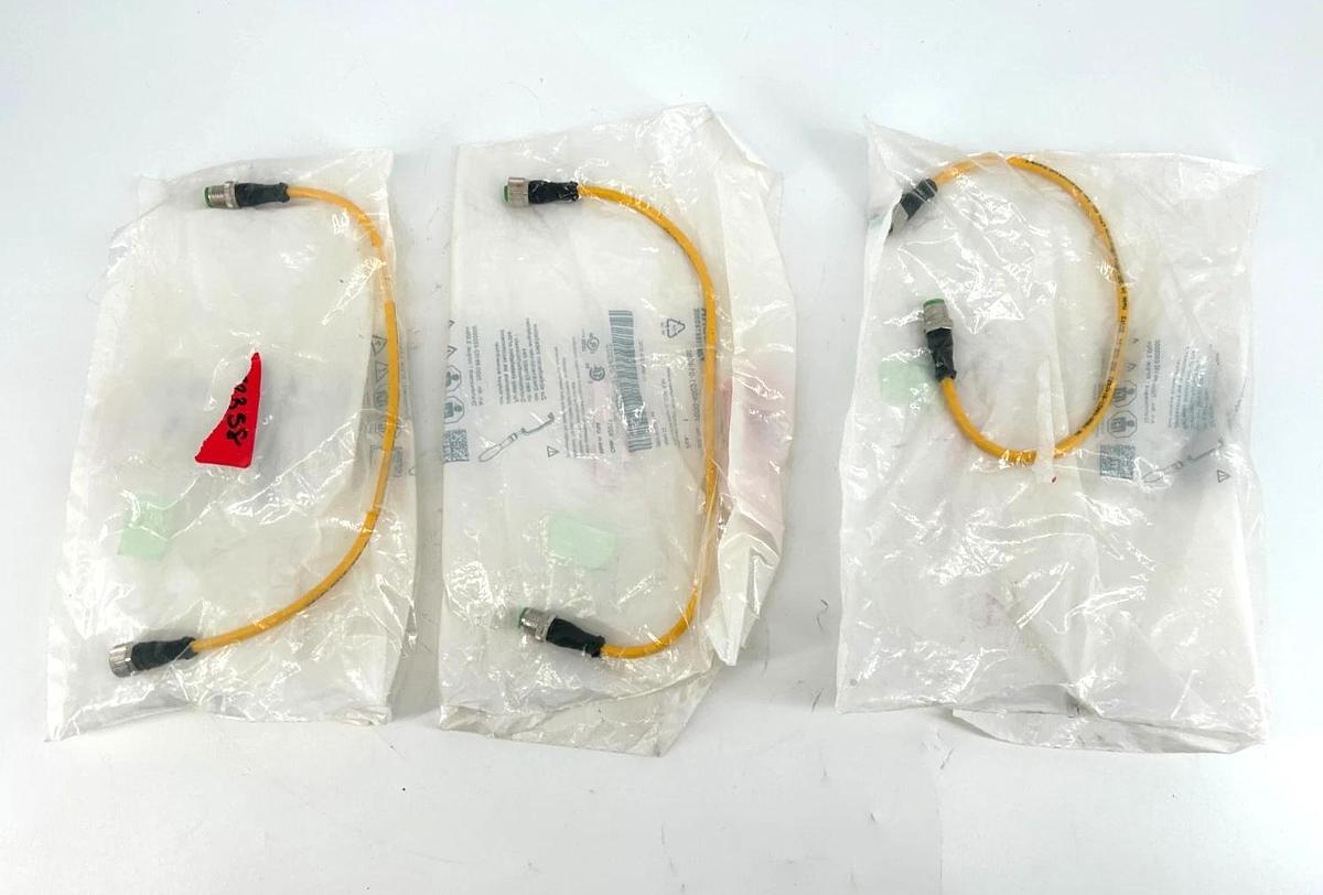 Lot of 3 New Murr Elektronik 7000-40021-0140030 Cordset Straight M12 22AWG 4A