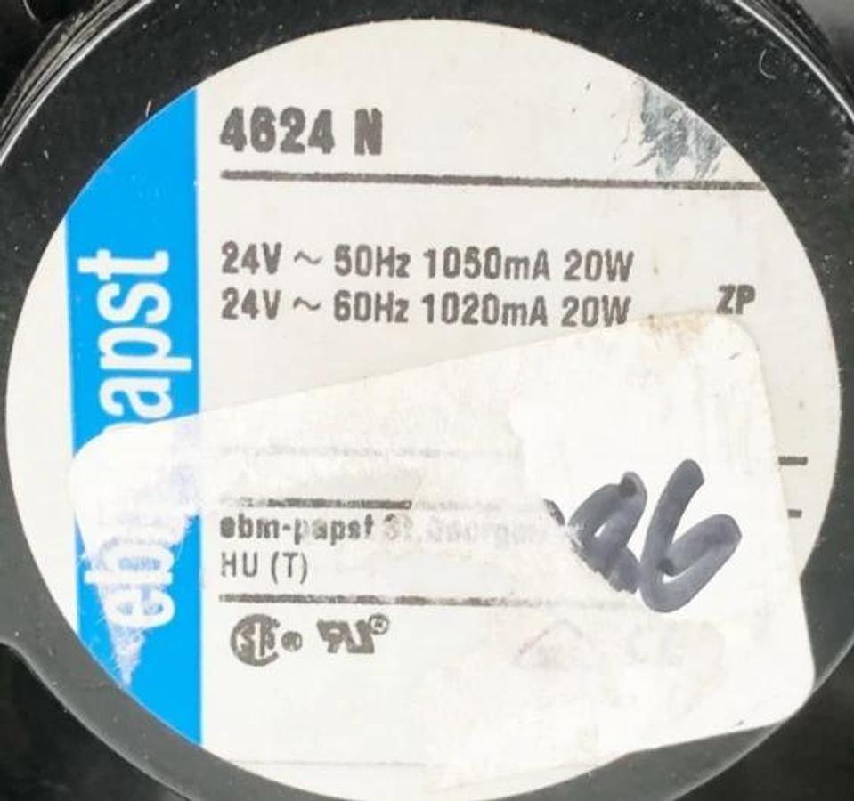 New EBP Papst 4624 N Axial Fan 24V 105.9CFM (119 X 119 X 38mm) - No Box