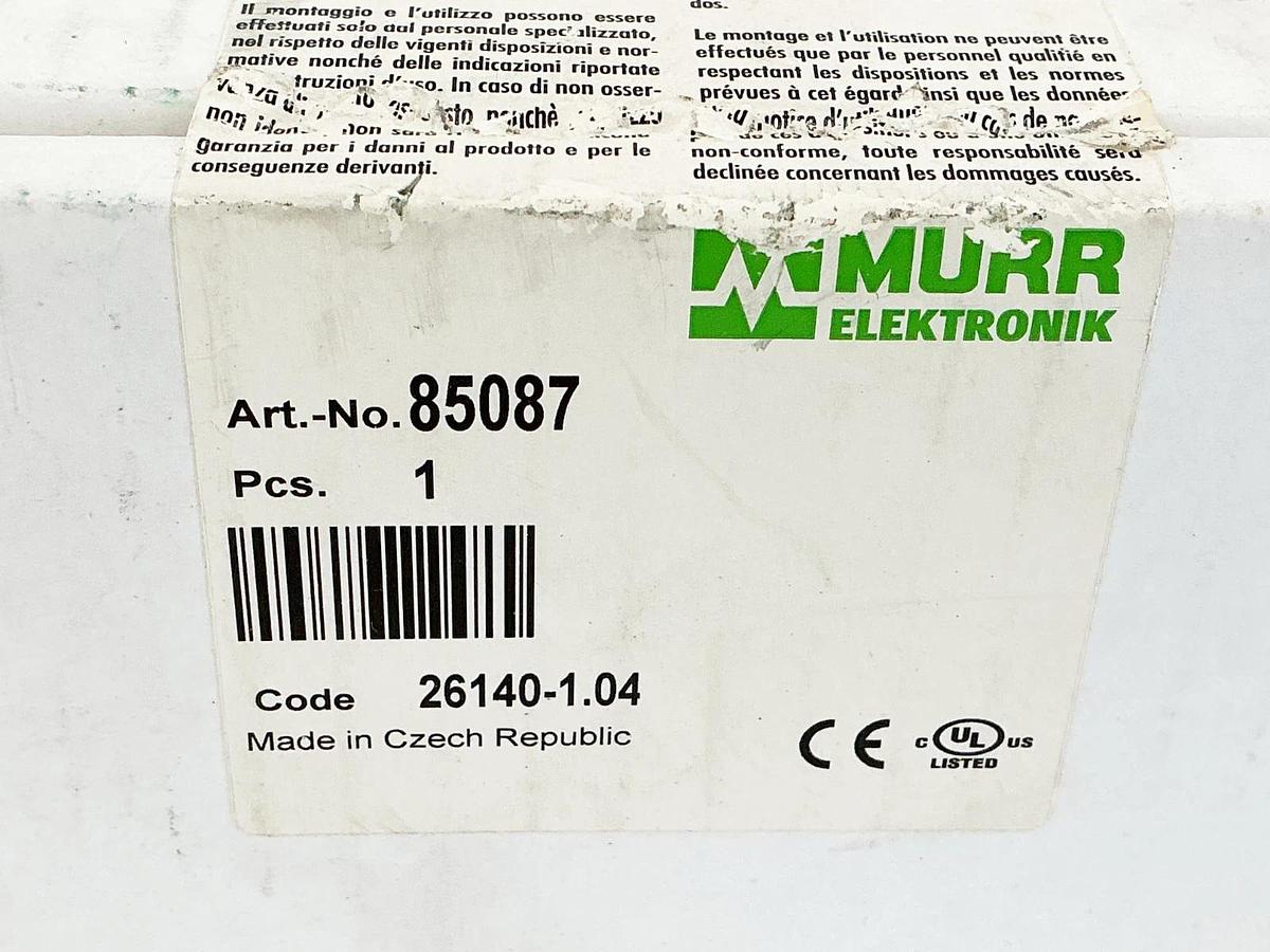 New Murr Elektronik 85087 Power Module 1PH 230/24V 26140-1.04 - Sealed Box