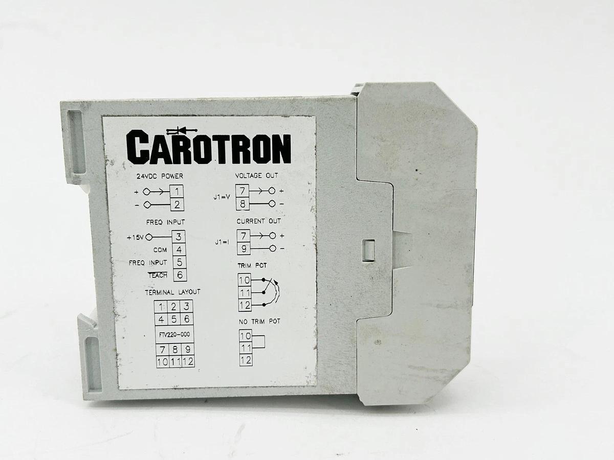 New Carotron FTV220-000 Frequency To Voltage Module 24VDC 150Ma