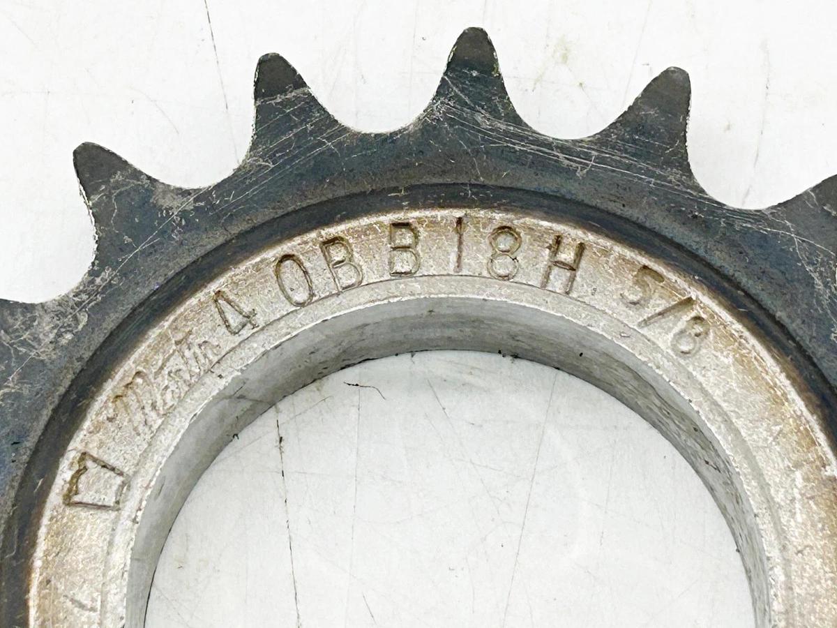 New Martin 40BB18H 5/8 Idler Roller Chain Sprocket 40 Chain .5000" Pitch 0.6250"