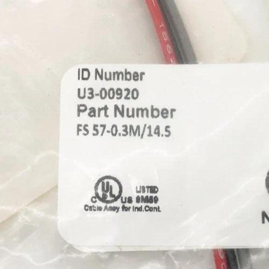 Lot of 2 New Turck FS 57-0.3M/14.5 Male Single End Receptacles 250VAC 4A