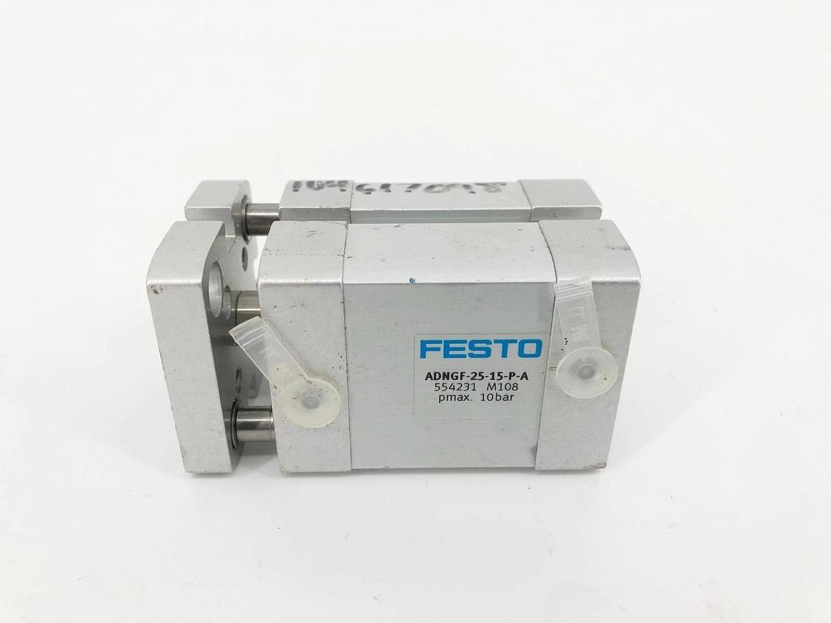 New Festo ADNGF-25-15-P-A Compact Cylinder 554231 10 bar - No Box