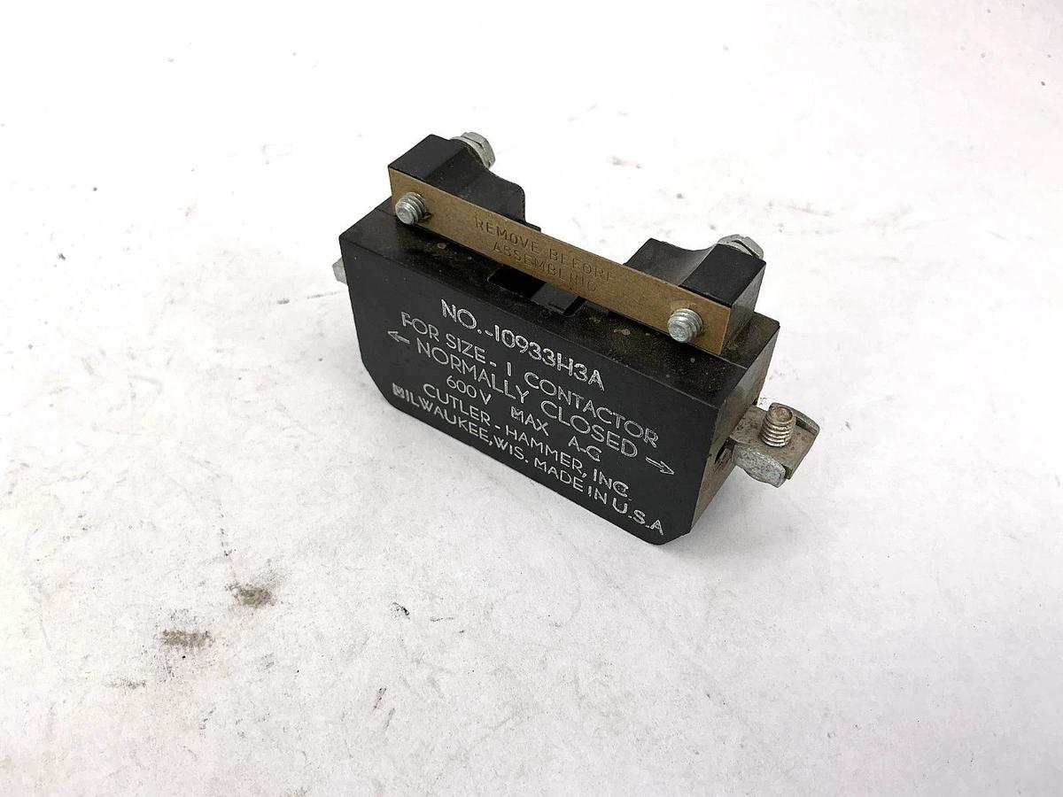 Lot of 2 New Cutler-Hammer 10933H3A Electrical Interlock 600VAC Max