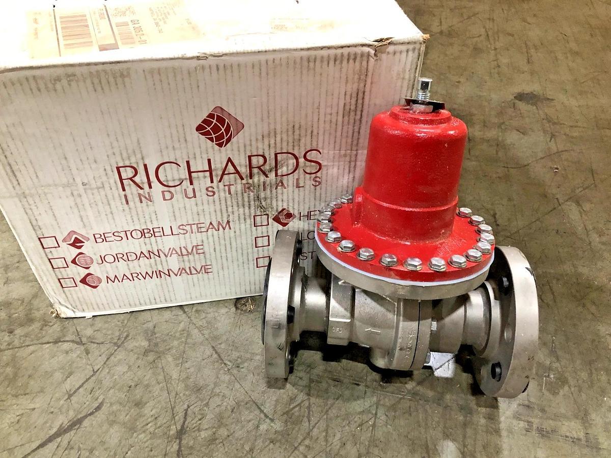 New Jordan Valve MK60 2.00 SS Pressure Regulator 60-200-S6 Size 2 60-160psi