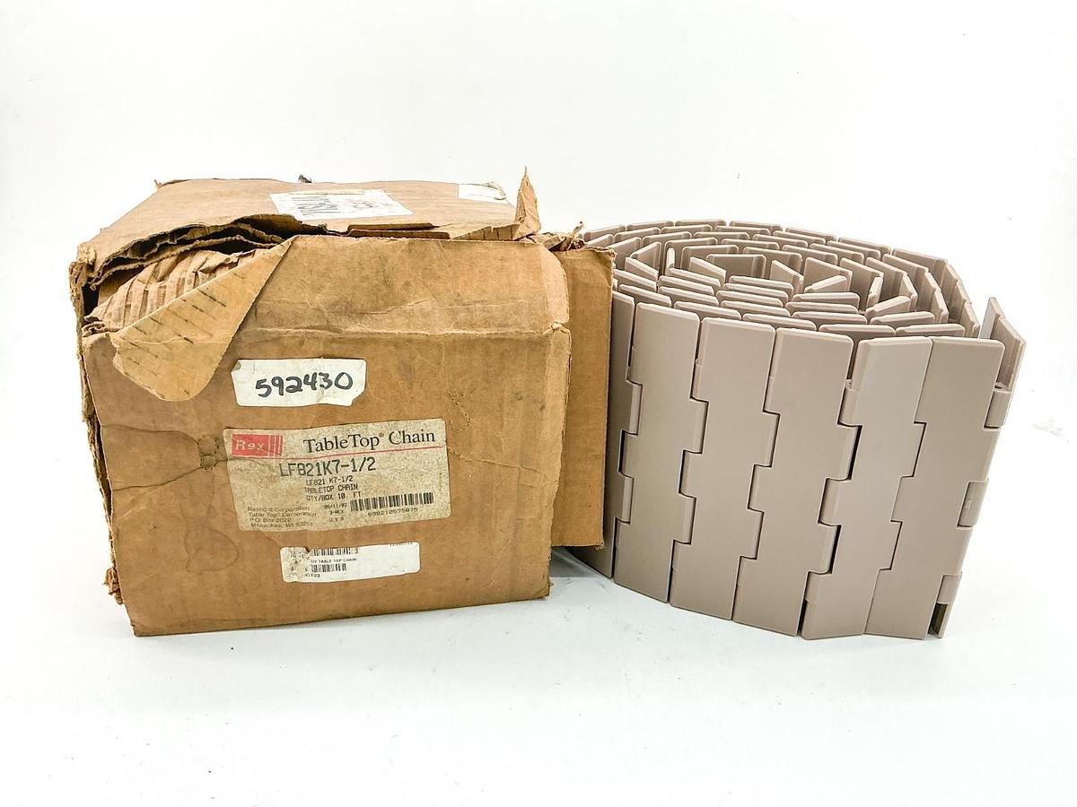 New Rexnord LF821K7-1/2 Table Top Chain 10FT