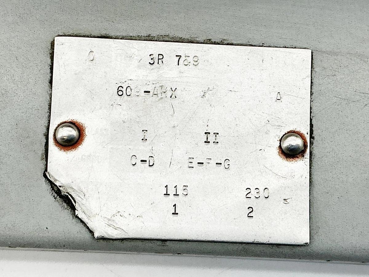 Allen Bradley 609-AHX Manual Starting Switch Enclosure 230V