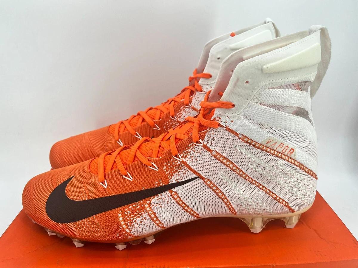 Nike Vapor Untouchable 3 Elite P White/Orange Sz 16 OSU Beavers Football Cleats
