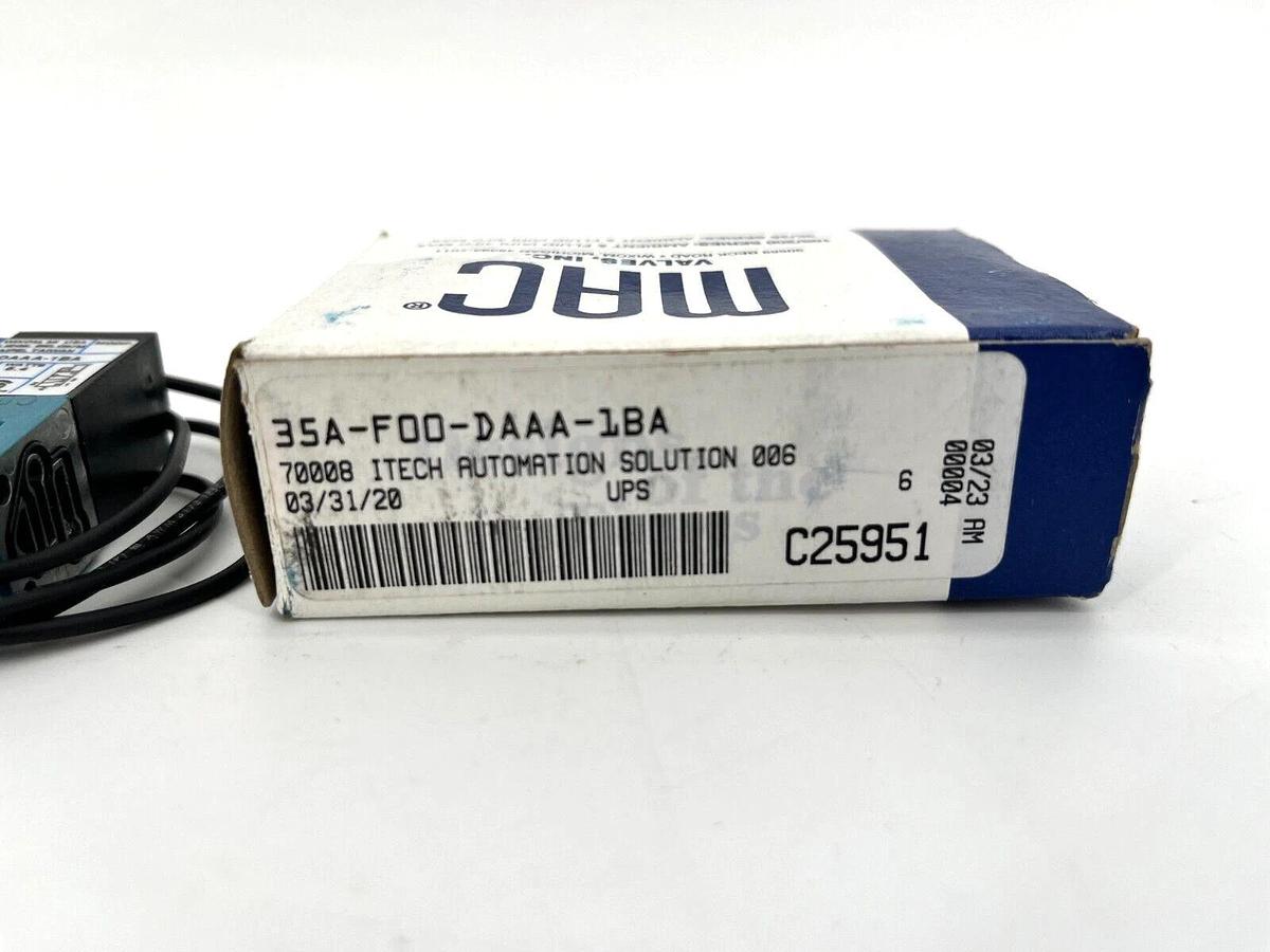 New MAC Valves 35A-F00-DAAA-1BA Solenoid Valve 110/120V Coil