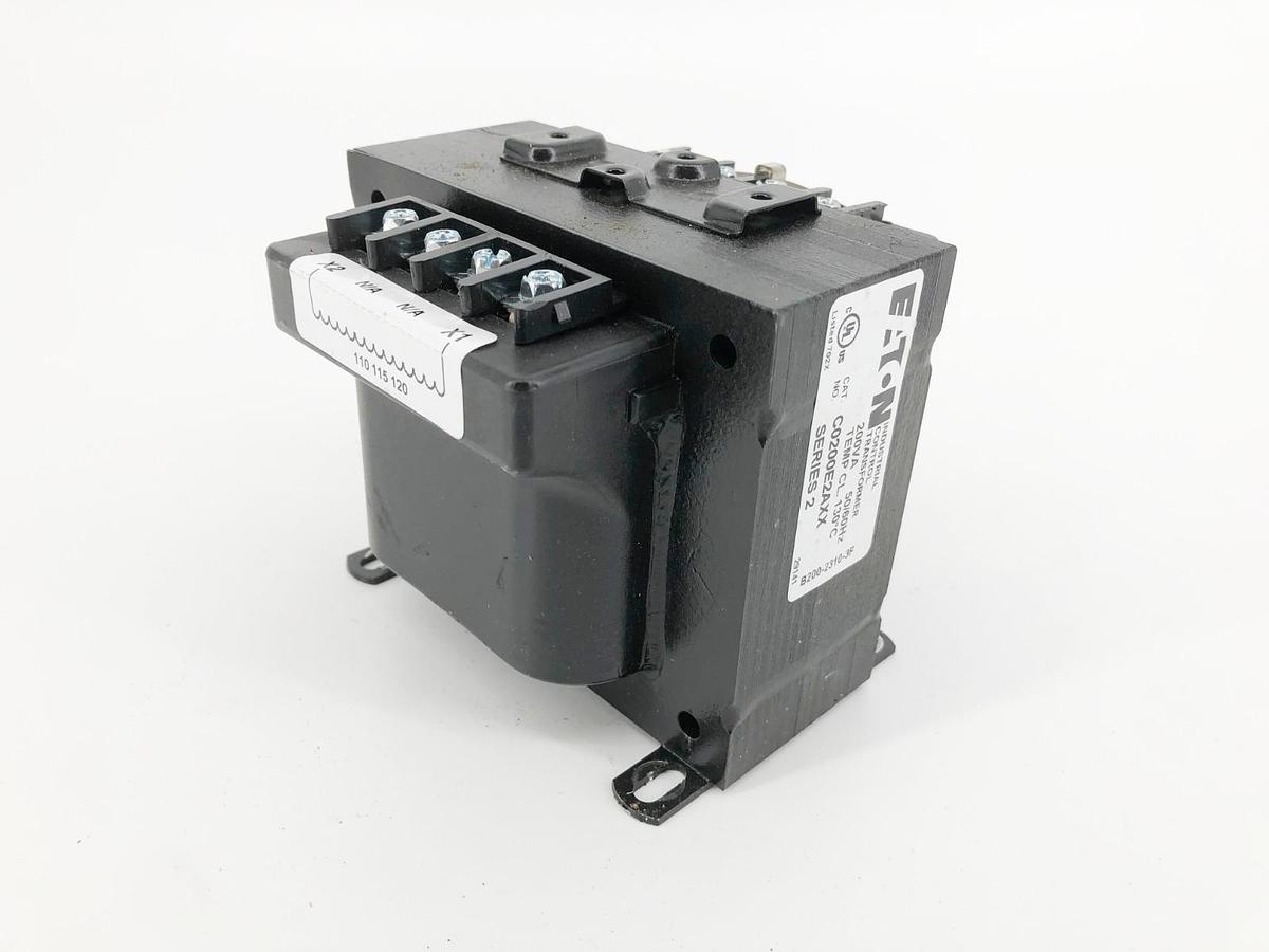 New Eaton C0200E2AXX Control Transformer 200VA 230X460-115V - No Box