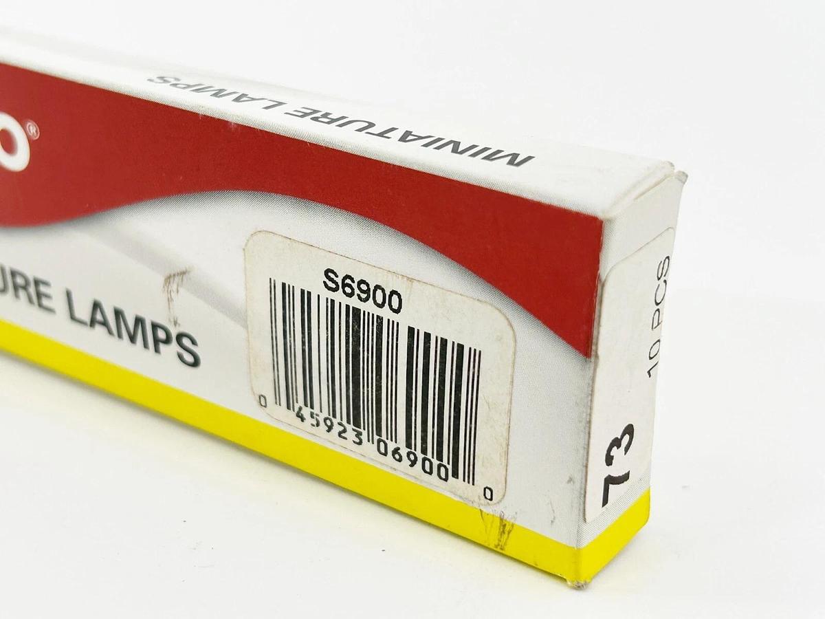 New Lot of 2 Satco S6900 Miniature Lamp 1.12W T1 3/4 15000 HRS 14V 73