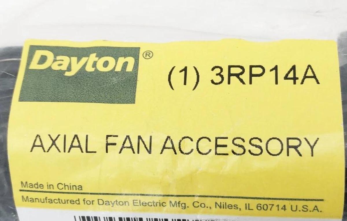 Lot of 4 New Dayton 3RP14A Axial Fan Cordsets 2-Prong 72" 115V