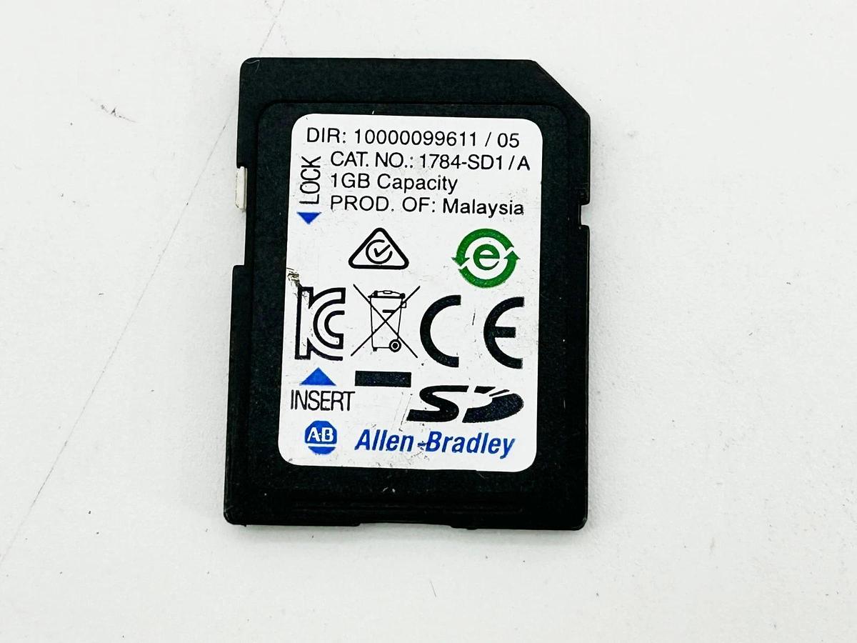 Used Allen Bradley 1784-SD1 Secure Digital Memory Card 1GB Memory Ser.A