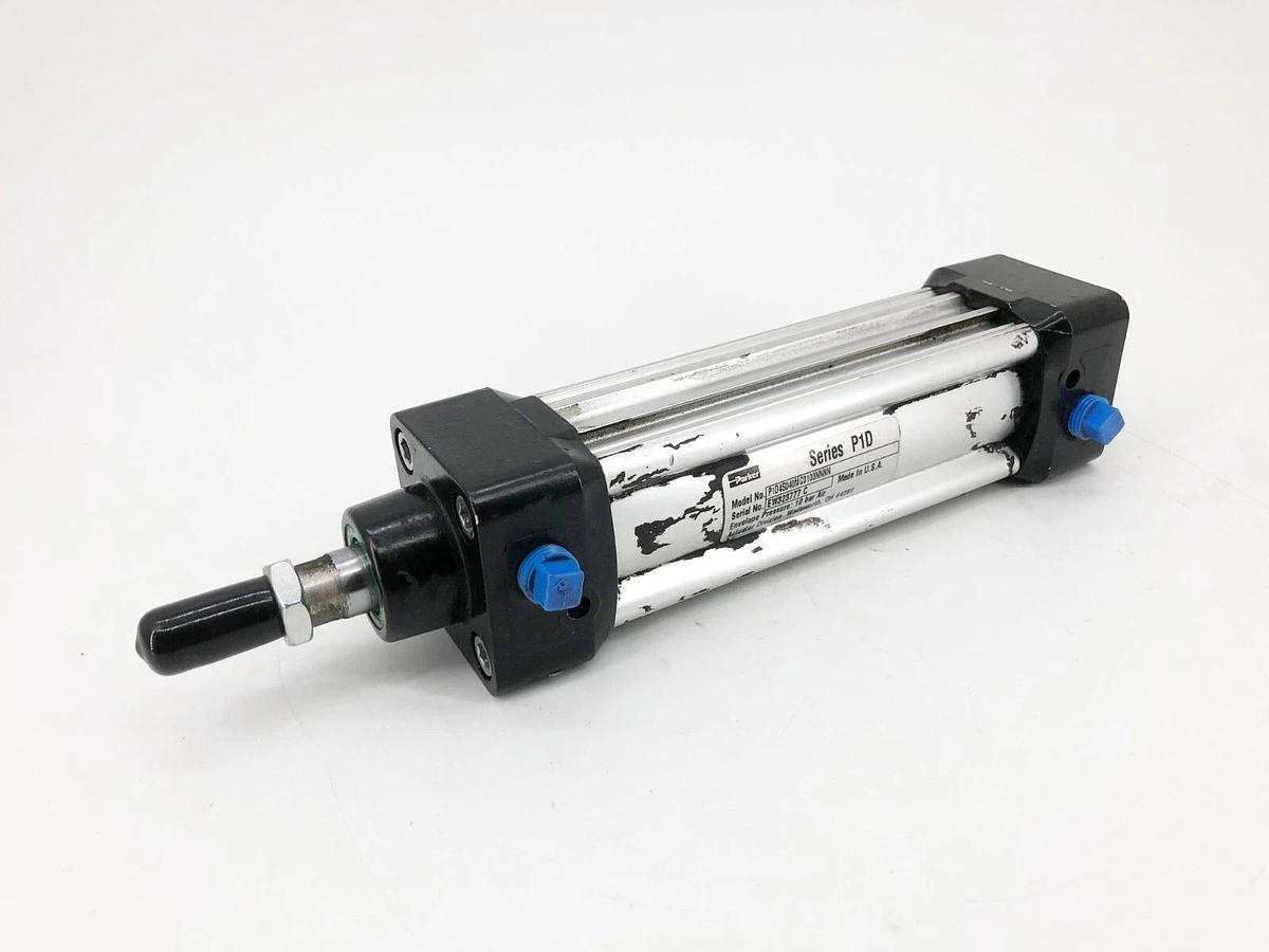 Used Parker P1D4S040MC0100NNNN Air Cylinder Aluminum Piston 10 bar
