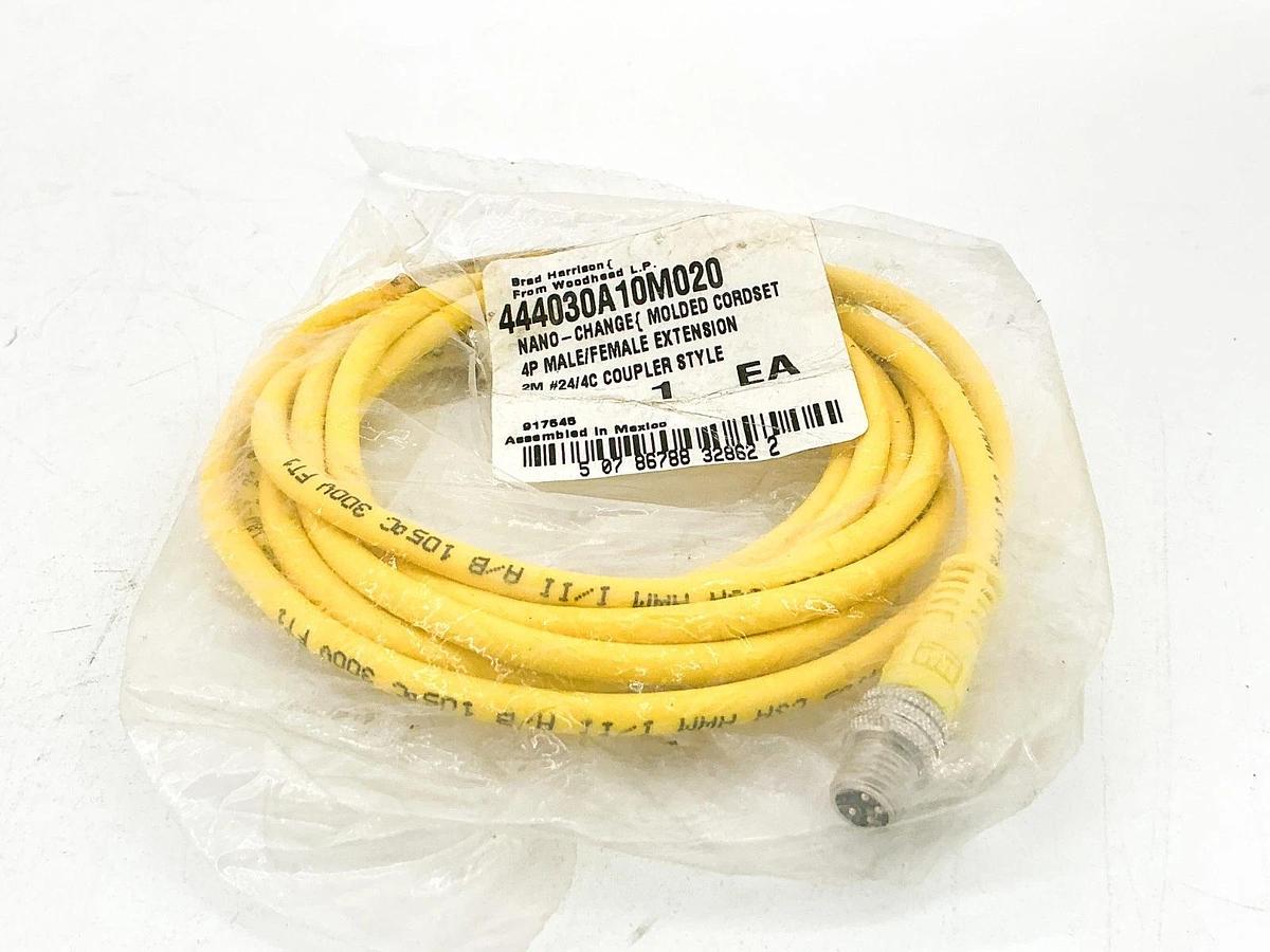 New Brad Harrison 444030A10M020 Cordset 4P Male/Female Extension