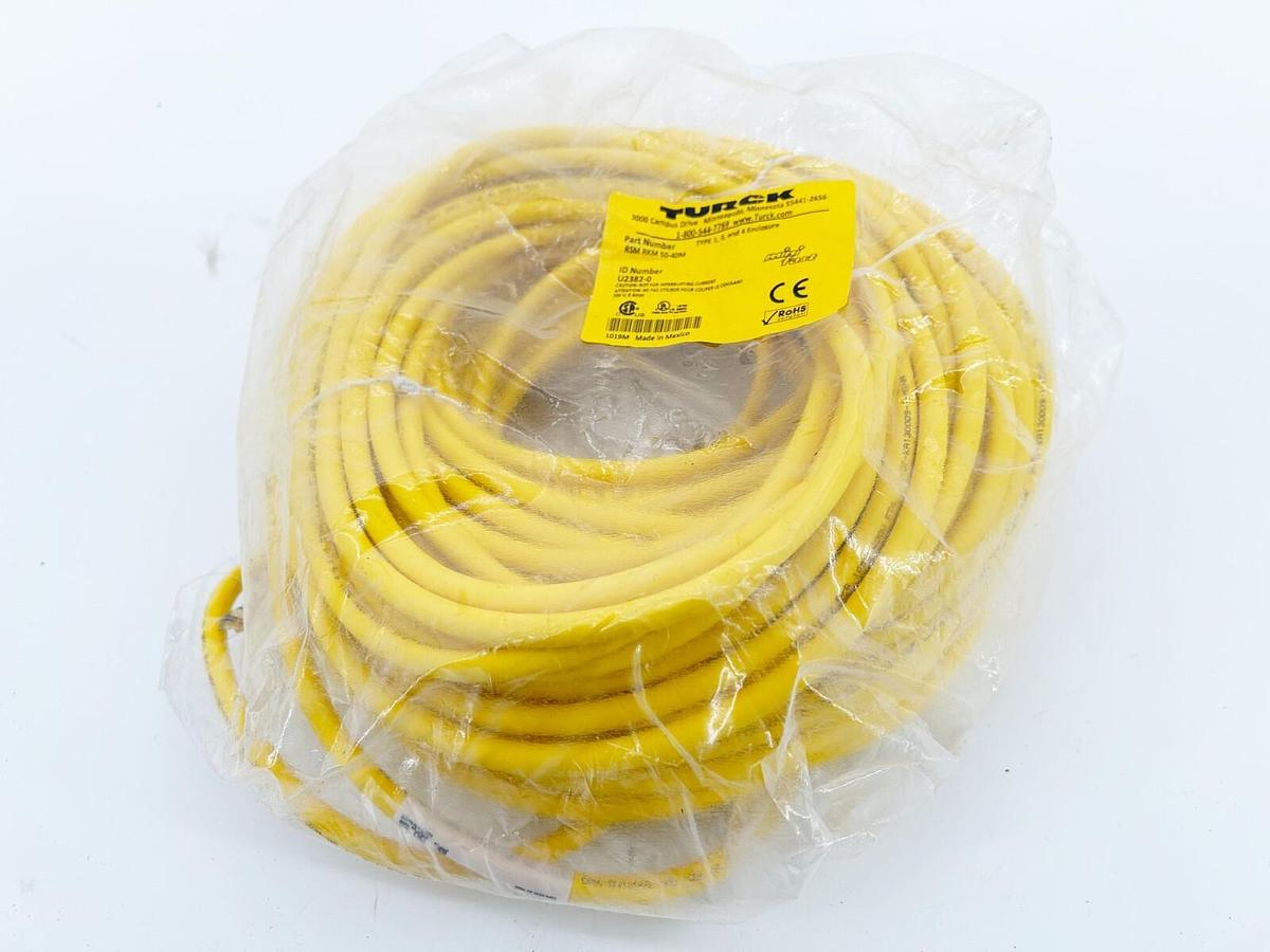 New Turck RSM RKM 50-40M Cordset Mini Fast 300V 9Amps U2382-0