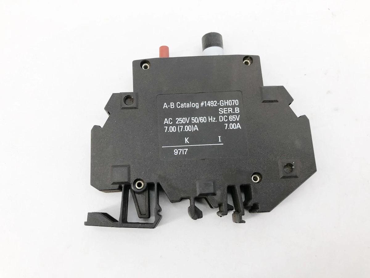 New Allen-Bradley 1492-GH070 Ser. B Circuit Breaker 7A 250VAC 65VDC - No Box