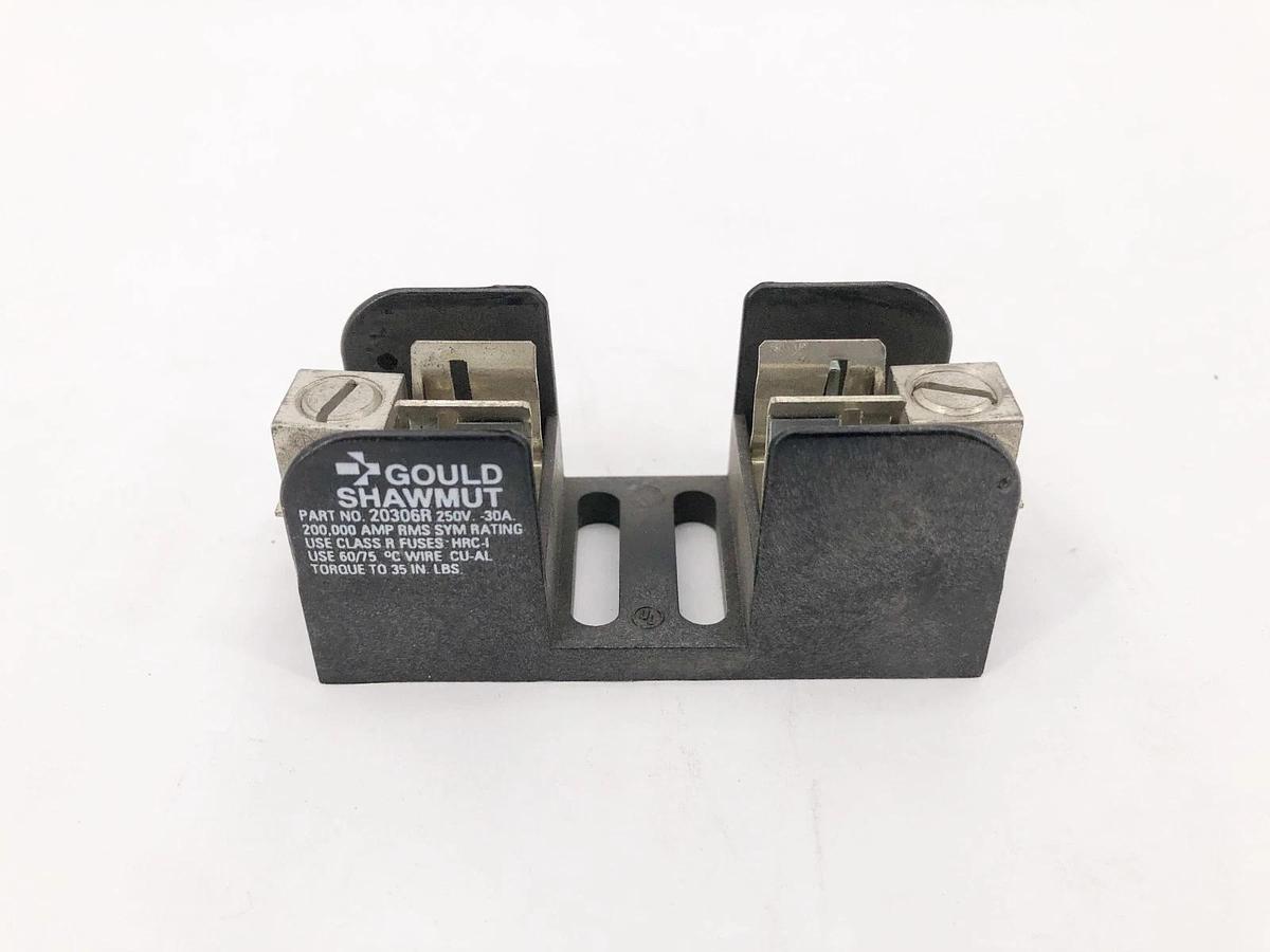 Lot of 3 New Gould Shawmut 20306R Fuseholders 250V 30A 1P - No Box