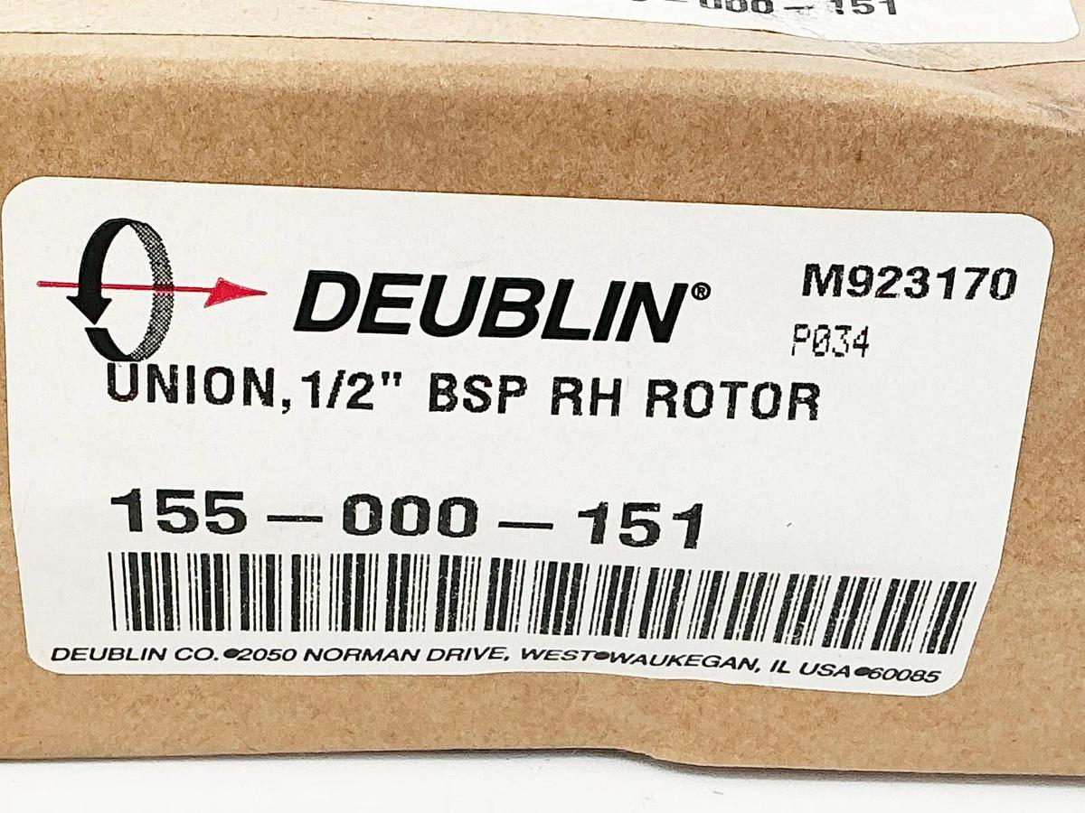 New Deublin 155-000-151 Rotary Union 1/2" BSP RH