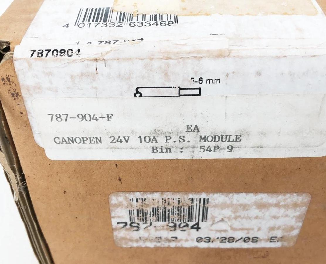New WAGO 787-904 AC/DC DIN Rail Power Supply 24.7 VDC 10A