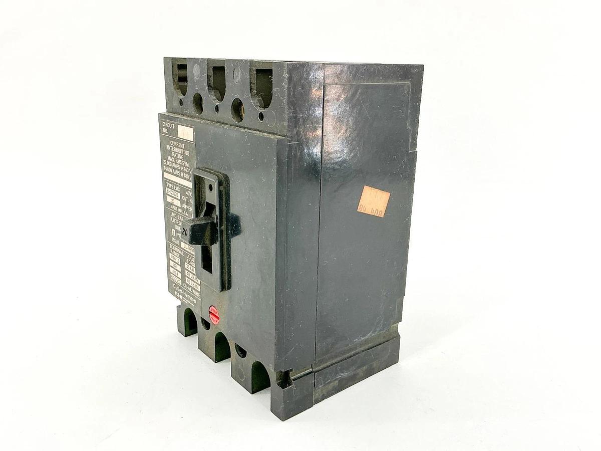 New Cutler Hammer EHC3020 Circuit Breaker 20A 480V 3P