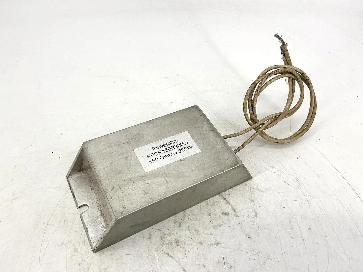 Used Powerohm PFCR150R200W Braking Resistor 2-Wire 150OHMS 200-Watts