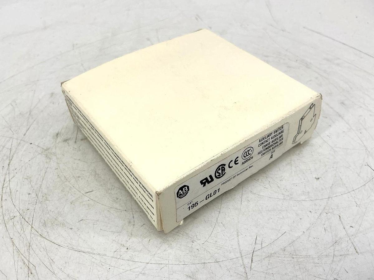 New Allen Bradley 195-GL01 Ser A Auxiliary Switch Contact Block 10A 690VAC