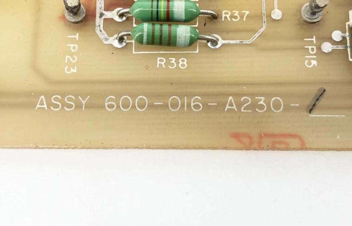 Used 600-016-A230-1 Rectifier Control Drive Rev. J RMR 30603