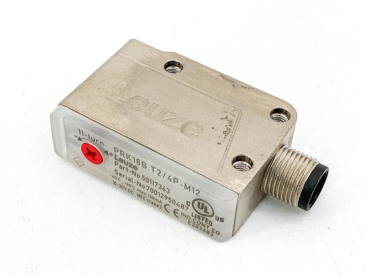 New Leuze Electronics PRK18B.T2/4P-M12 Photoelectric Sensor 30VDC 130mA 50117363