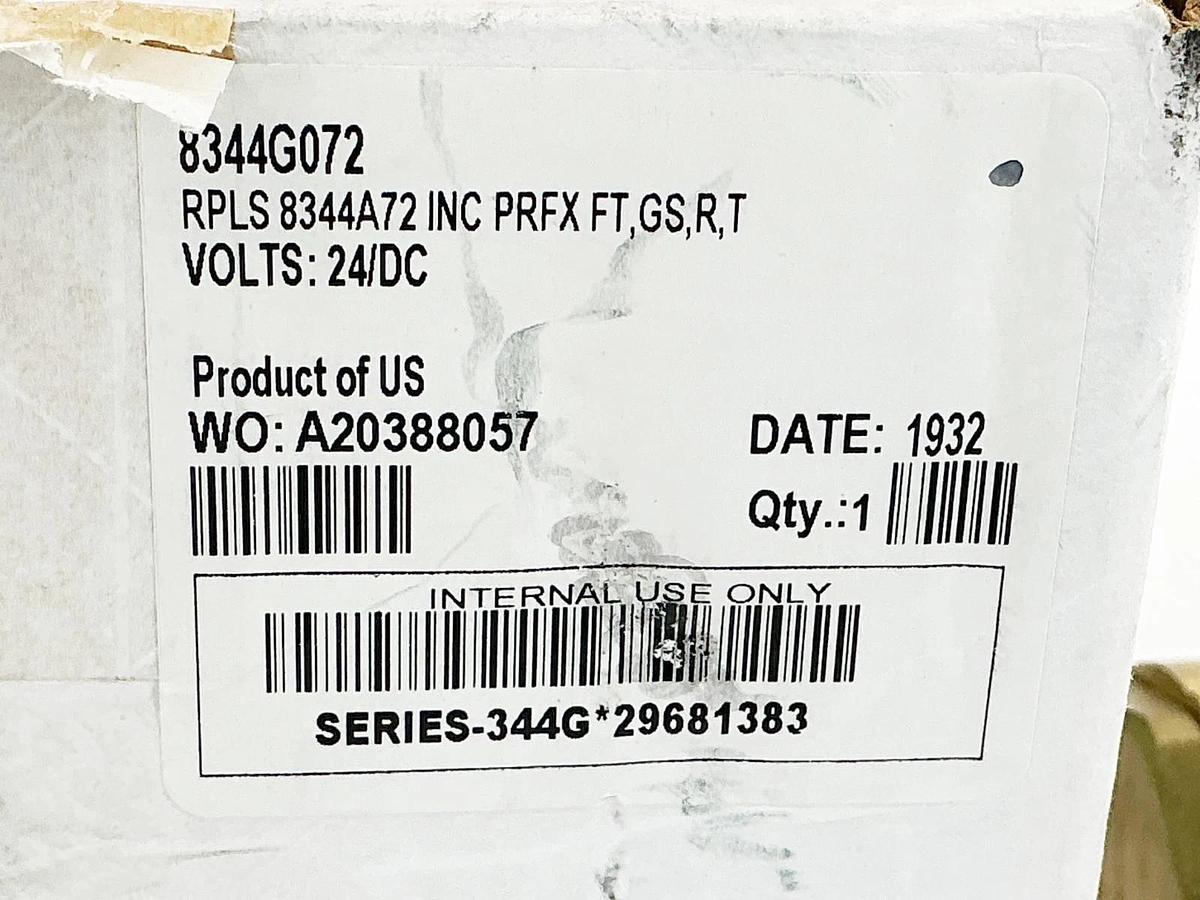 New Asco 8344G072 24VDC Solenoid Valve 10-125PSI 3/8" Pipe 11.6W