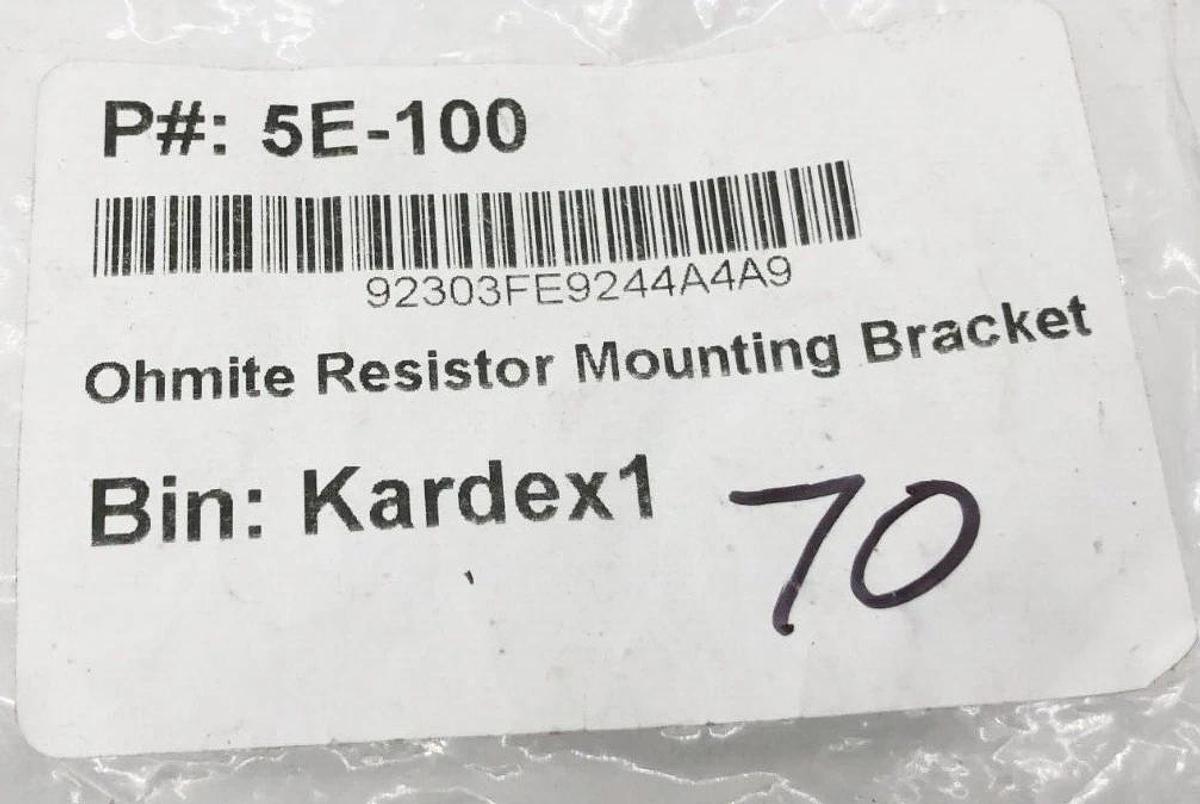 Bag of 70 New Ohmite 5E-100 Resistor Mounting Brackets